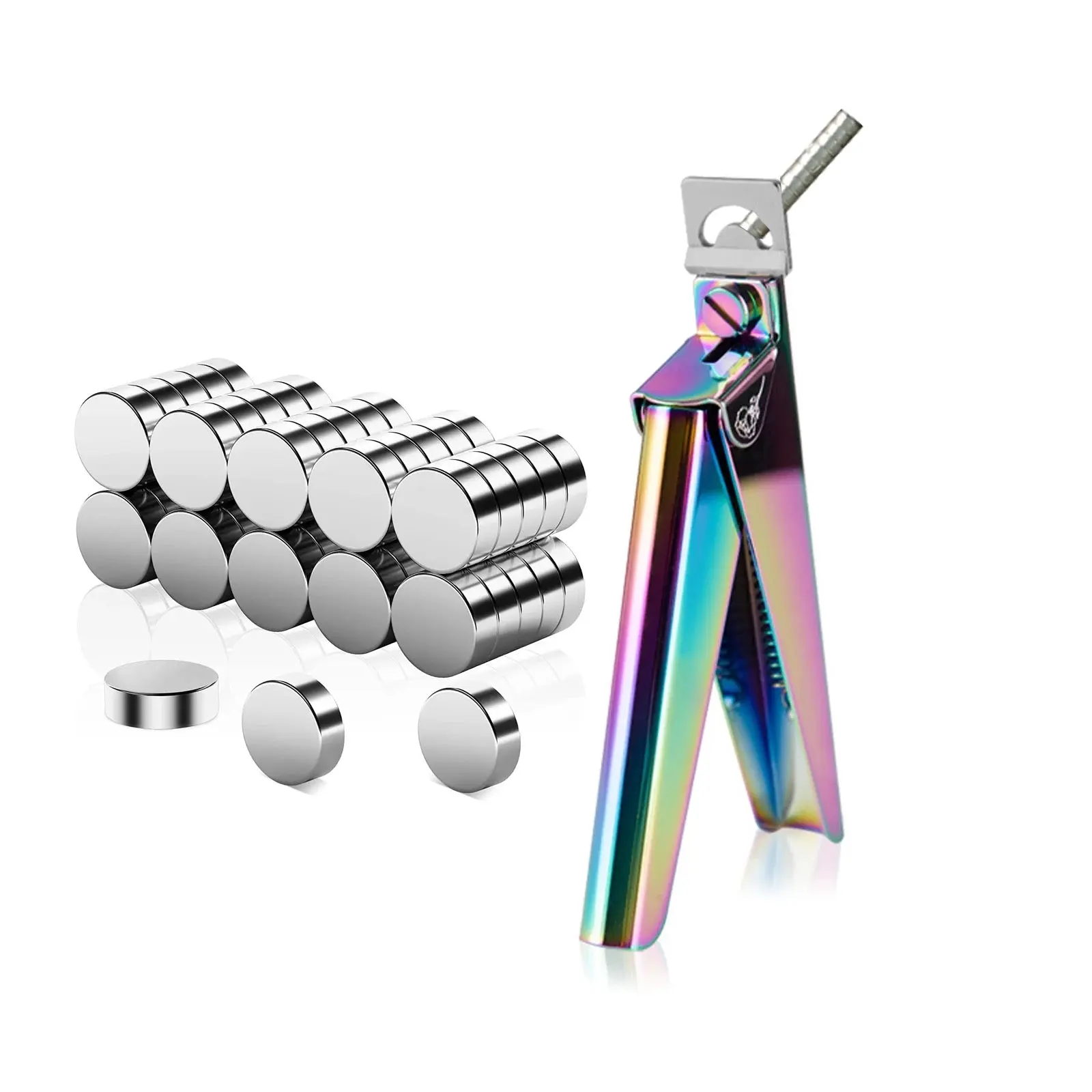 Professional Nail Tip Cutter with Sizing Magnets for Precision Cutting, Unisex Nail Art Accessory for Manicures, Nail Art Tools, Cut Nails