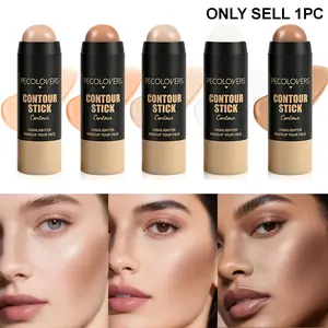 1PC 2-in-1 Contour Stick and Concealer Stick, Smooth Texture, Waterproof and Sweatproof, Matte Finish, Create Three-dimensional Nose Bridge Shadow V-face High Nose Bridge Makeup, Ideal for Daily Use and Festive Occasions