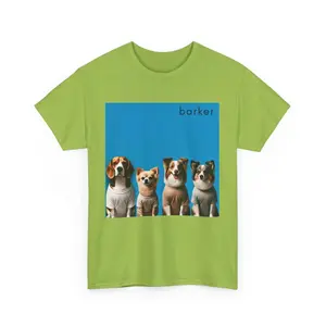 Barker Funny Dog Band TShirt - Weezer Music Fan Love Pet-Themed Graphic Top - Classic Casual Cotton Fabric Streetwear Menswear T-Shirt