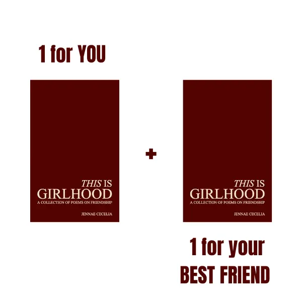 Friendship Poetry Book: This is Girlhood by Jennae Cecelia (2 Books)