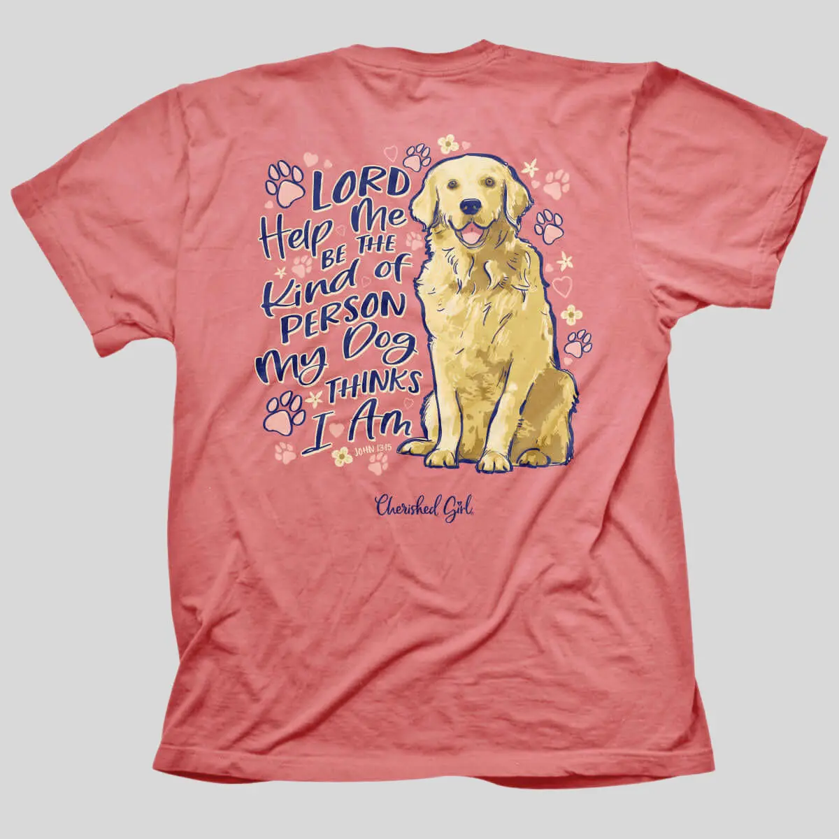Cherished Girl Women's Soft Cotton Casual Crew Neck Graphic Tshirt - My Dog Print Apparel, Everyday Wear Top with Multiple Sizes, Furry, Accessories