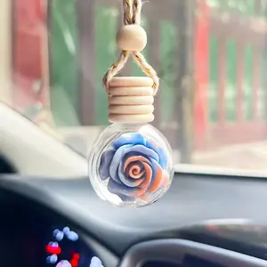 Empty Perfume Bottle Design Car Hanging Ornament, Car-mounted Aromatherapy Perfume Bottle Pendant, Car Rearview Mirror Pendant Empty Bottle Decoration