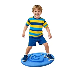 Kids Maze Balance Board - Wobble Trainer for Ski Surf Snowboard, Non-Slip Sensory Rocker Ages 3-12, Core Therapy & Skate Prep