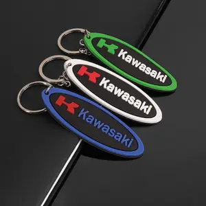 3D Motorcycle Accessories, Motorcycle Keychain, Rubber Motorcycle Key Ring, Fits Kawasaki Ninja H2 H2r Zx6r Zx12r 400 650 1000 Zx9r Zx10r
