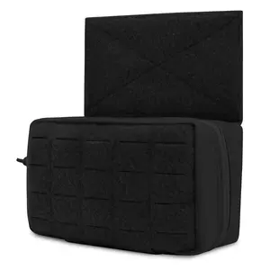 KRYDEX Drop Hanger Pouch Dangler Pouch Expansion Fanny Pack Storage Tool Hook and Loop YKK Zipper Organizer Bag With Insert for Tactial Vest Chest Rig JPC CPC LBT D3CR MK3 MK4