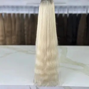 K-tip Slavic hair, colored, wavy 22 inch, 69gr, 153str