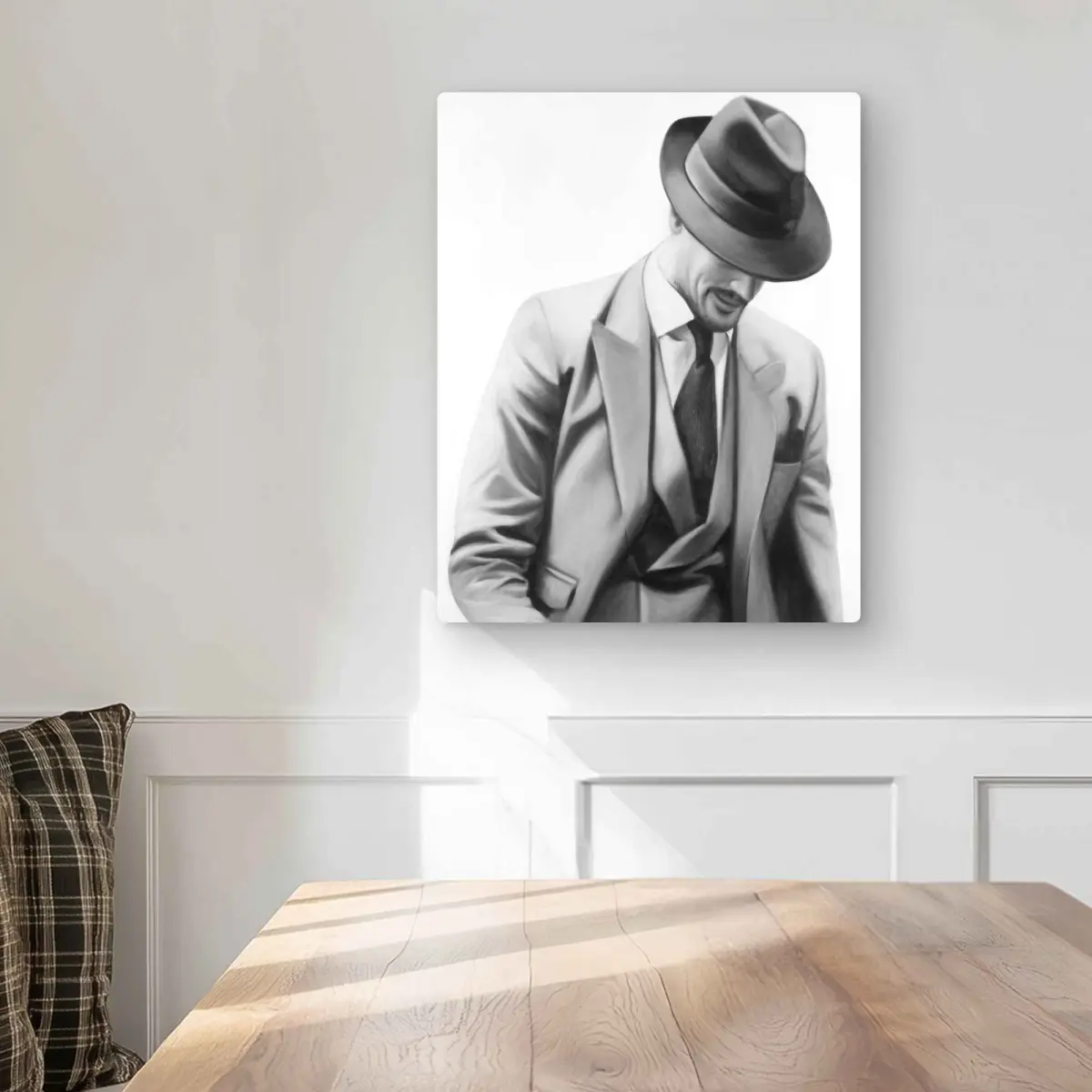 Begin Home Decor C1MP1620KDIYMB 16 x 20 in. Elegant Businessman - Office Figurative Metal Print Wall Art - Decor