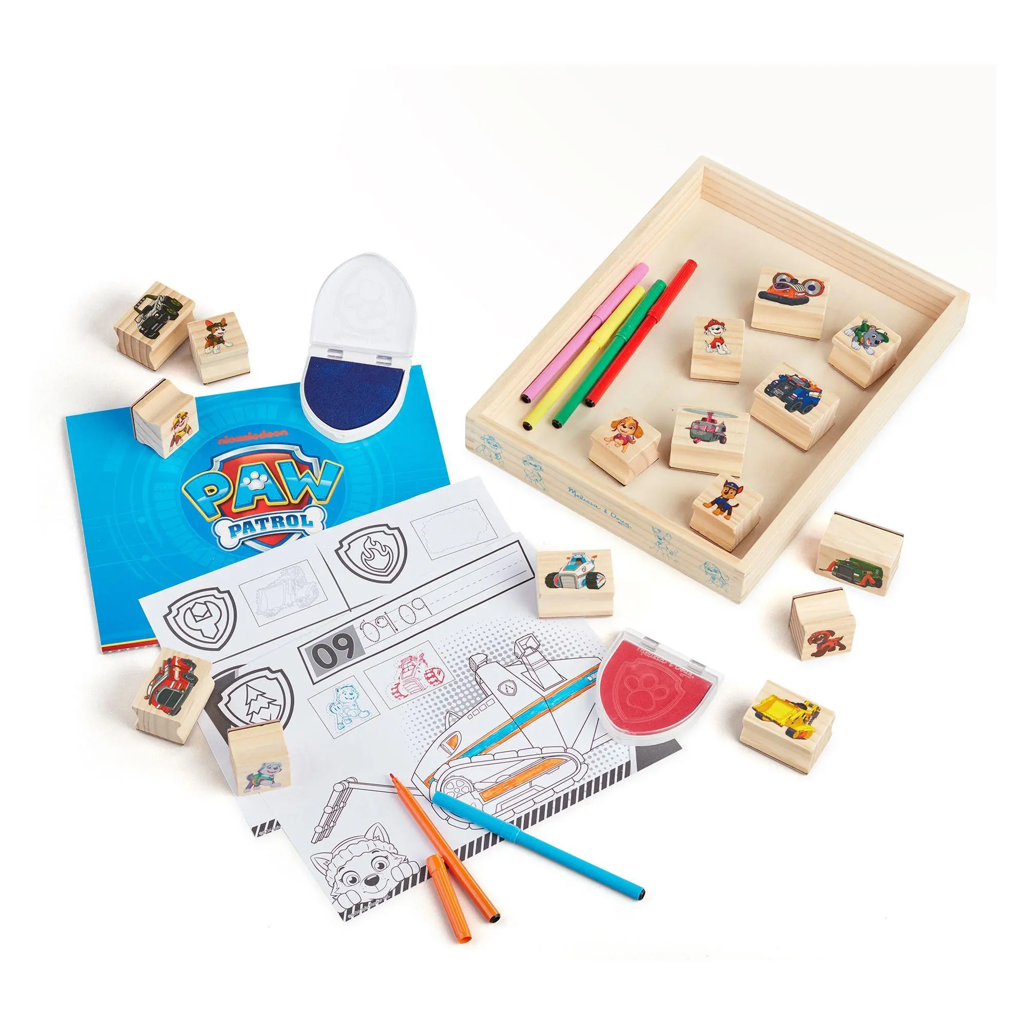 Paw Patrol Wooden Stamps Activity Set