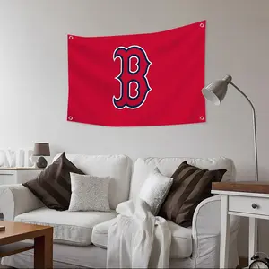 BOS Boston Red Sox MLB Flags Custom Camping Outdoor Garden room Bedroom Decor Party Backdrops Wall Art Family Gifts