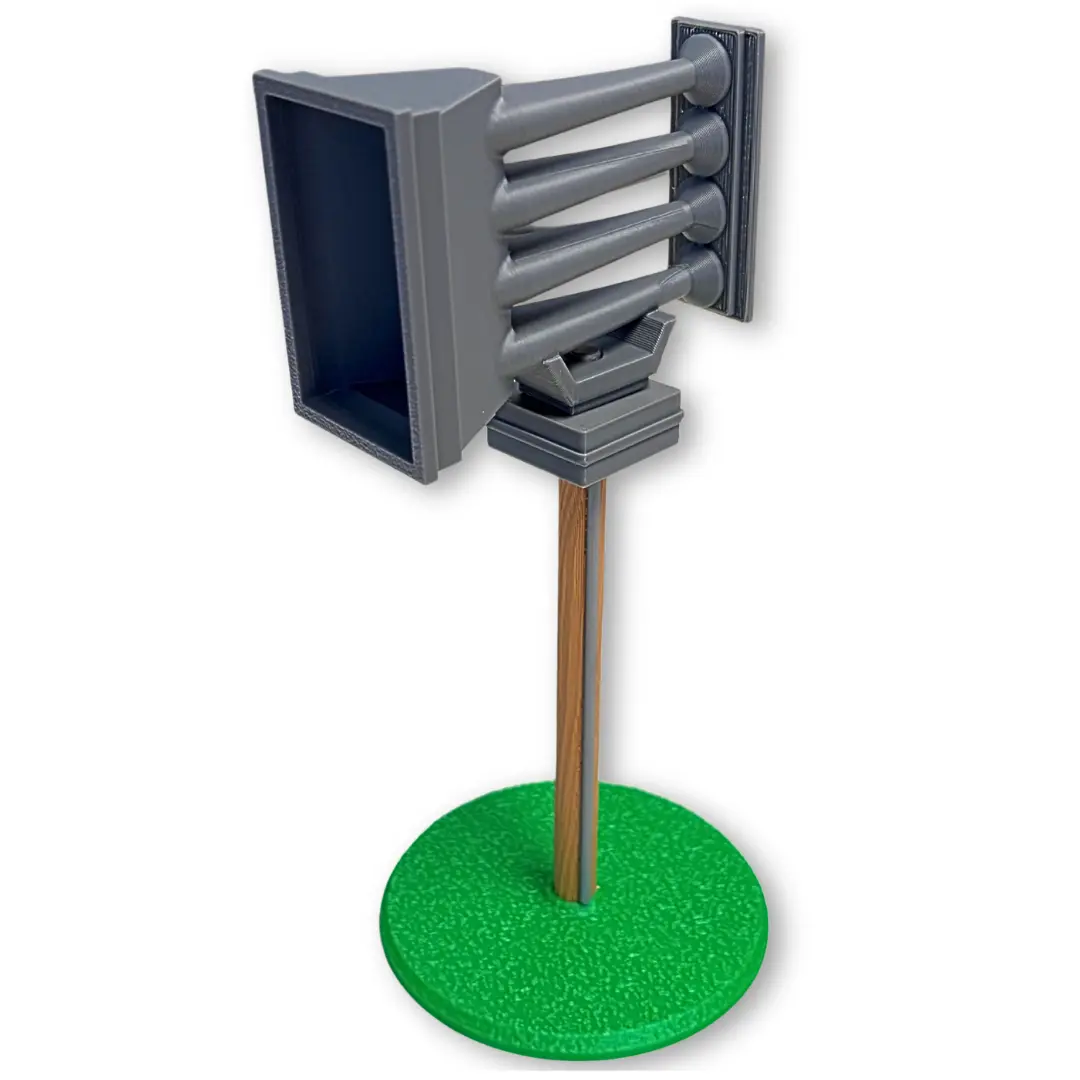 Whelen 4004 Warning Siren Replica Desk Model - Manually Rotatable - Home Decor for Severe Weather & Emergency Infrastructure Themed Displays
