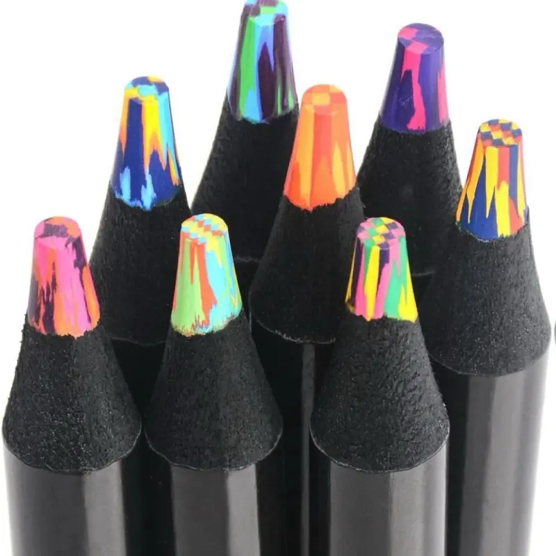 Rainbow Multicolored Magic Pencils for Art, Fun Colored Pencil Sketching And Coloring