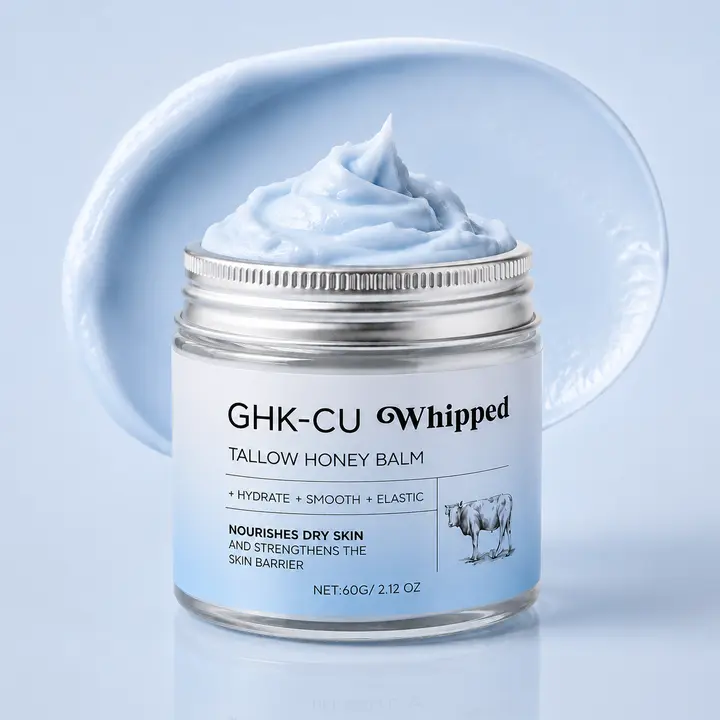 GHK-CU Whipped Tallow Honey Body Balm, Hydrating Beauty & Personal Care Moisturizer for Dry Skin