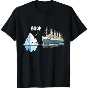 Titanic Funny Iceberg T-Shirt 100% Cotton