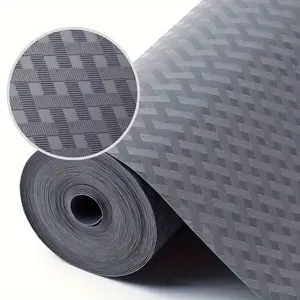 Carbon Fiber Pattern Shelf Liner, Waterproof & Oil-proof Shelf Liner, Durable Non-adhesive Cupboard Drawer Mat, Home Decor