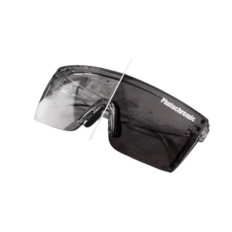Z87 Photocromic Safety Glasses Bundle, Work Eye Protection Gear with Rubber Grip Protective Work Gloves & Heavy-Duty Grip Gardening Gloves