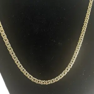 Xuping Gold Necklaces Laminate Spanish Link 4mm Thick 24 Inches Long Daily Use Chain Jewelry