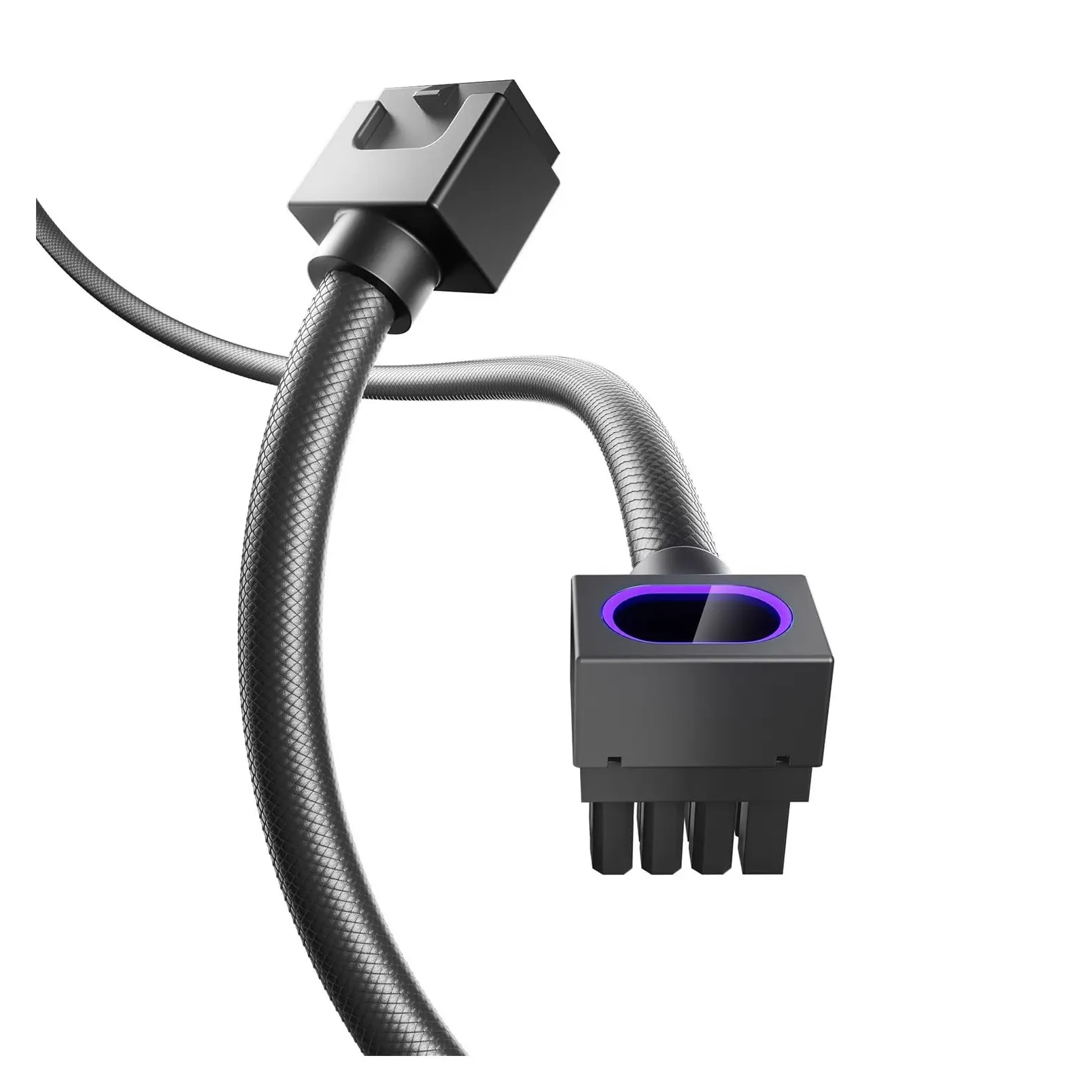 Hydrus-8PIN ARGB GPU PSU Extension Cable Kit, Copper Wire Integrated Minimalist Design, 2000W Power Whole Set, PC Power Cord for GPU Cable Management & DIYGift