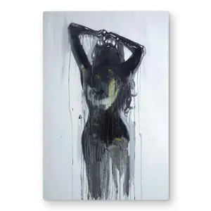212 MAIN Artistic Aluminium Metal Print Wall Art - 20x30 in., Modern Minimalist Design, Lightweight, Feminine Silhouette, Bedroom Decor, Ideal Gift for Home Supplies Enthusiasts