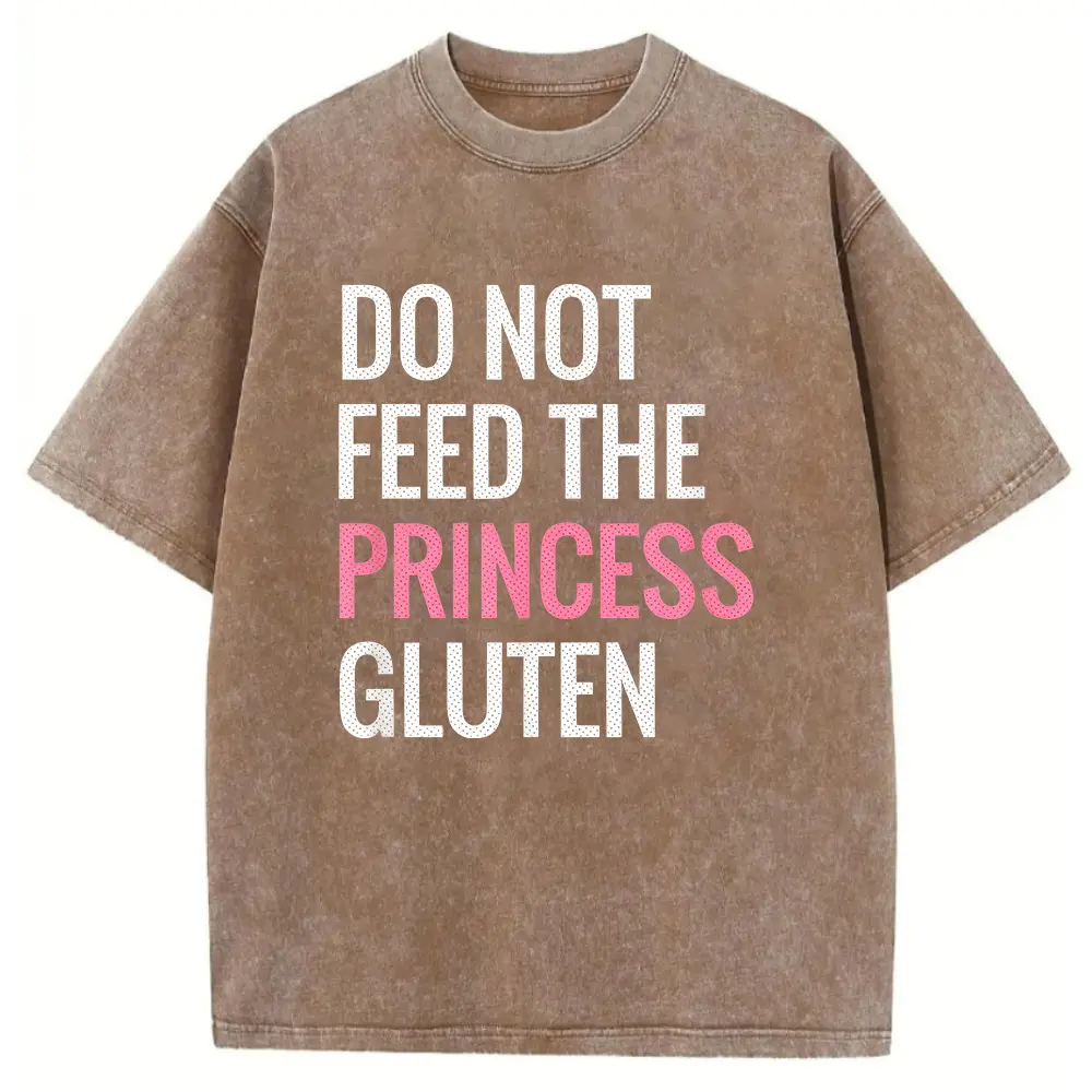 Washed T-shirt-Coffee