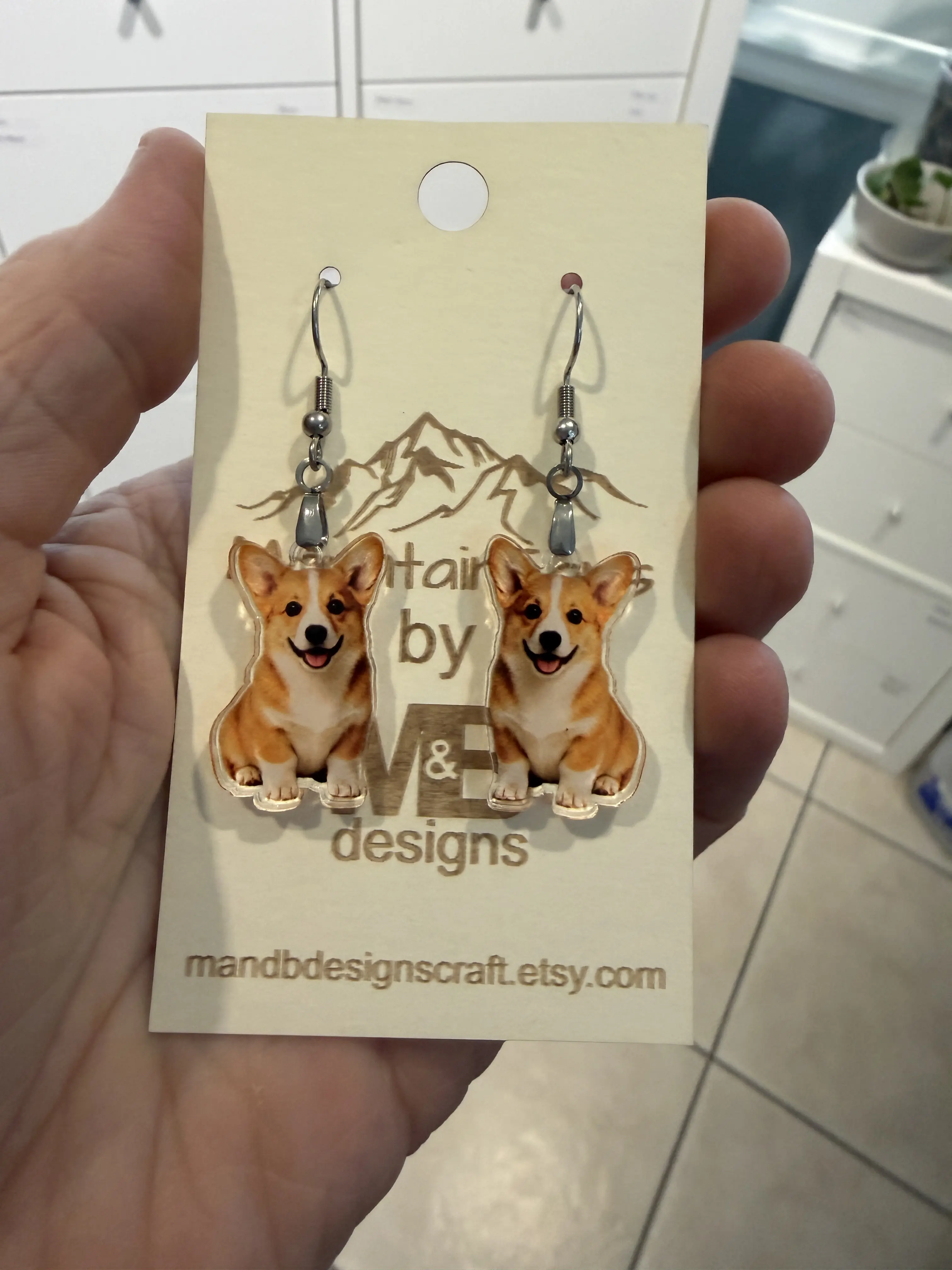 Corgi Puppy Earrings
