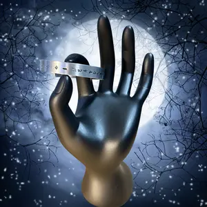 "I weaponize perfume" Hand-stamped Aluminum Bracelet