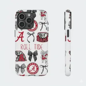 New style Alabama Coquette Phone Case for iPhone - College Game Day Case, Cover for iPhone 11/12/13/14/15/16