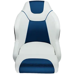 Seamander S1045 Series Premium Bucket Seat,Sport Flip Up Seat,White/Blue, White/Charcoal, White/Red, White