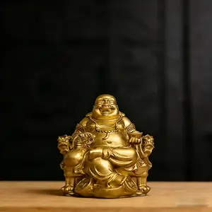 Resin Buddha Statue Quiet Meditation Buddha Ornament Zen Home Temple Decor Spiritual Meditation Sculpture for Home Office Pagoda Meditation Room