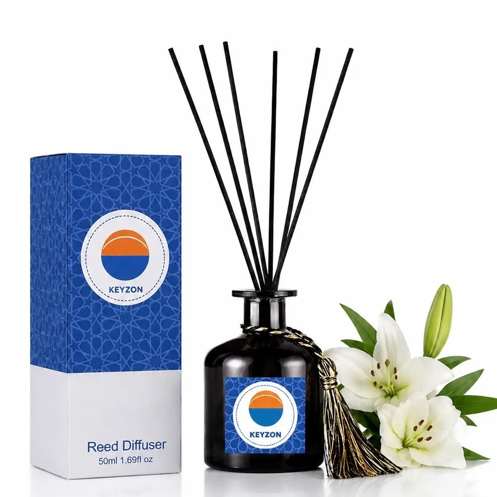 Keyzon Luxury Reed Diffuser, Home Fragrance Scented Oil Diffuser for Home Care Supplies Perfume Aroma