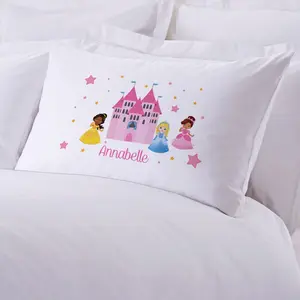 Exclusive Sale | Personalized Princess Castle Sleeping Pillowcase