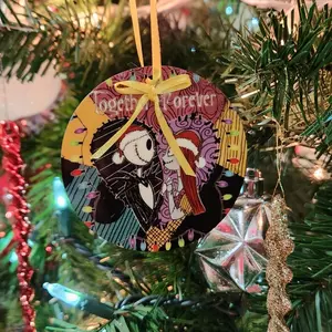 Christmas ornament nightmare before Christmas | jack and sally | together forever | stocking stuffer | Christmas gift | ornament
