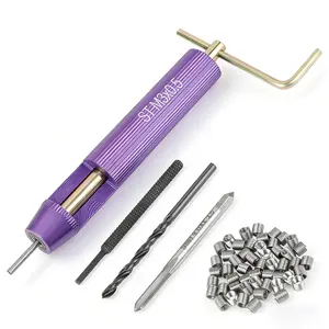 50pcs Stainless Steel Coiled Wire Helical Screw Thread Inserts M3 x 2D