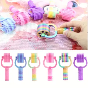 DIY Diamond Painting Roller Tool Accessories, 10 Tooth Diamond Painting Roller with Grooves, Faster and Neater Craft Making, Diamond Art Tools