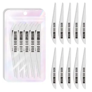 NOVO OVO Nail File 10 PCS Professional Double Sided Extra Slim,Reusable,Emery Board(100/180 Grit) Nail Styling Tools for Home and Salon,Manicure Pedicure Tool and Nail Buffering Files
