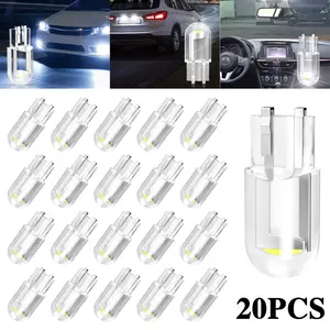 20Pcs 6500K Super White T10 LED Bulbs 194 168 W5W 2825, Side Marker Interior License Plate RV Camper Trailer Lights