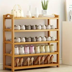 1pc Bamboo Wooden Floor Standing Shoe Rack - Multi-Layer Space Saving Storage, Compact, Shoe Cabinet, lynx gift set Organiser Mount Room Tree rack