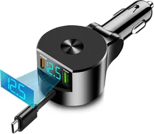 Retractable USB C  Charger, PD 30W Type C Fast  Charger Compatible with  16 Pro Max Plus 15 14 13 XS  GPS