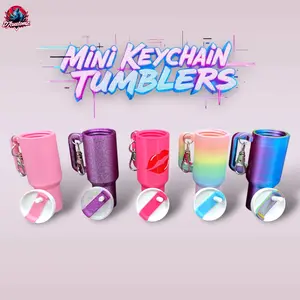 D7customz Mini Keychain Storage Holder - Cute Lip Balm & Small Item Organizer - Holiday Special Edition - Compact Design for Everyday Use & Gifts