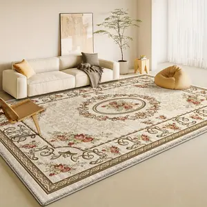 Machine Washable Ultra-Soft Velvet Area Rug Geometric Design for Living Room/Bedroom Office Decor Durable Lightweight Home Carpet with Thick Pile & Easy Care