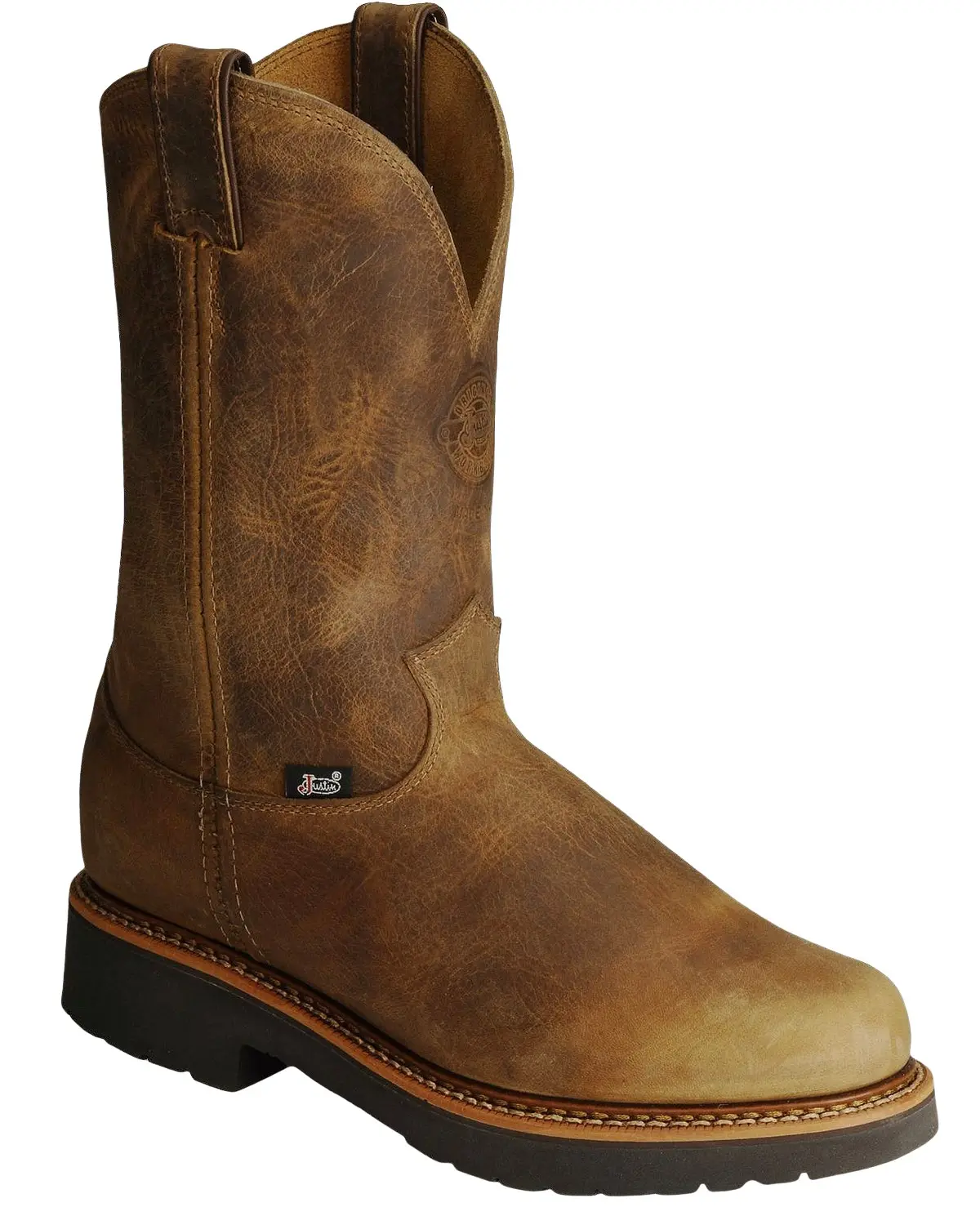 Justin Men's Men'S J-Max Blueprint Bay Gaucho Eh Pull On Work Boot Soft Toe - 4440