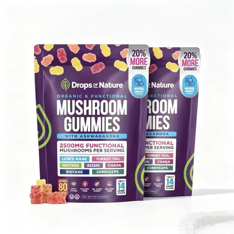 【3 pack】Mushroom Gummies Featuring Lion’s Mane, Organic Reishi, Turkey Tail, Boosts Energy and Stamina Sports, and Fitness 80 Gummies, All Natural Sleep Gummy Supplement