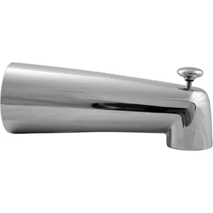 A507D-1F-26 A507D-1F 7" Reach Wall Mount Tub Spout with Diverter, Polished Chrome