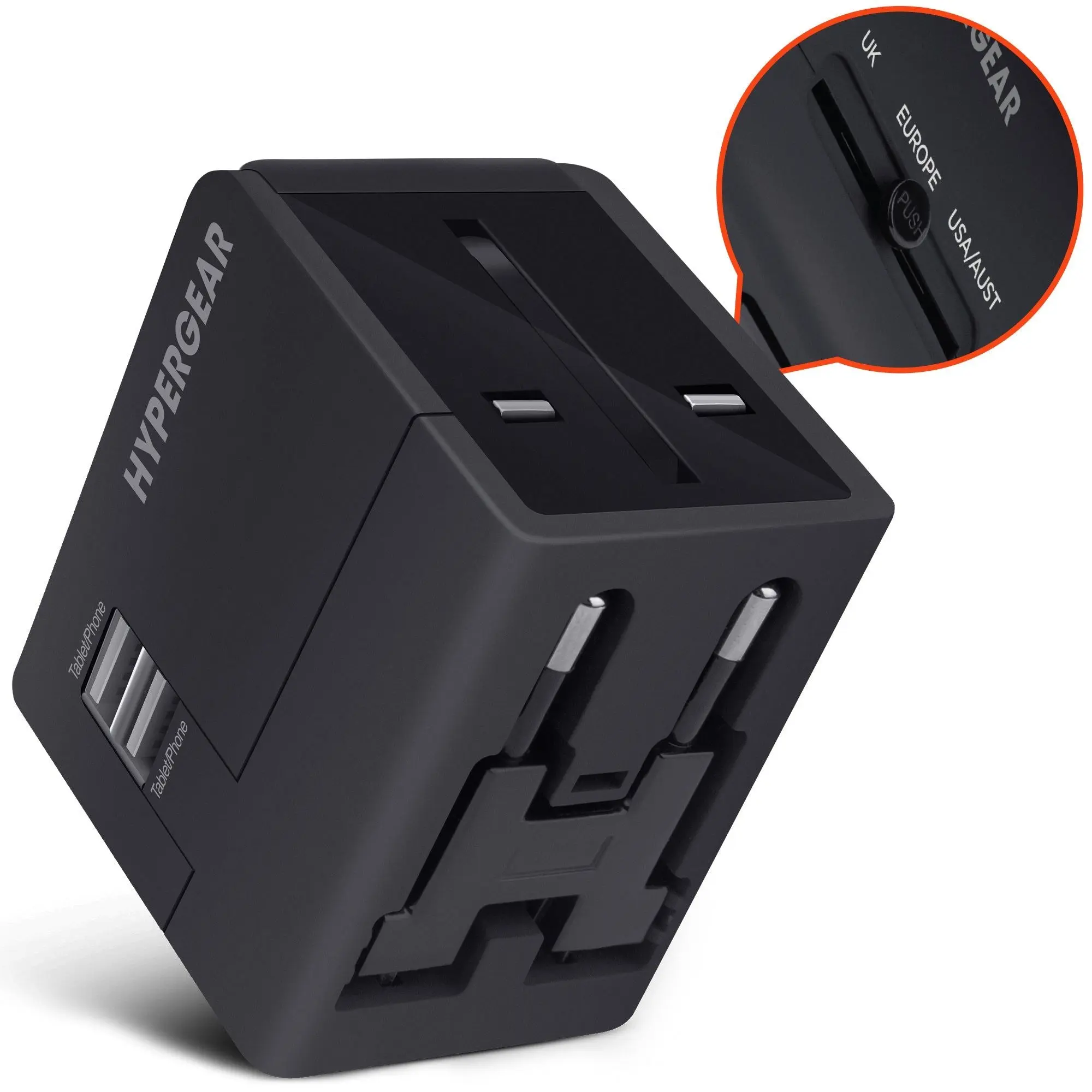 HyperGear All-in-One World Travel Adapter – Universal Plug Converter