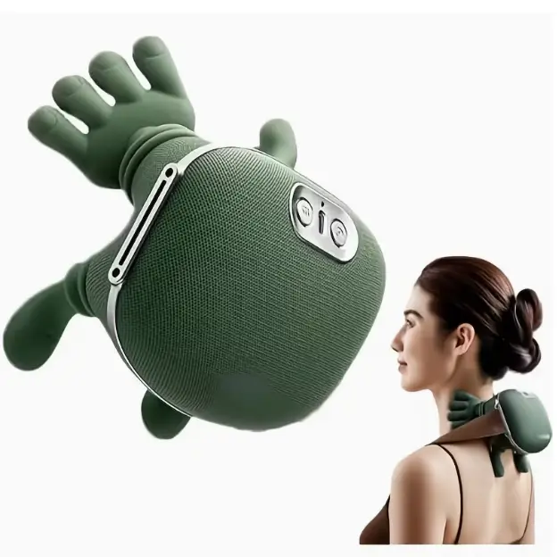 Electric Bionic Neck Shoulder Relaxer, 3D Kneading Heating Massage Device, Wireless Portable Deep Tissue Pain Relief Tool for Muscle Relaxation, Graduation Gift (Home & Festive Gift Supplies)