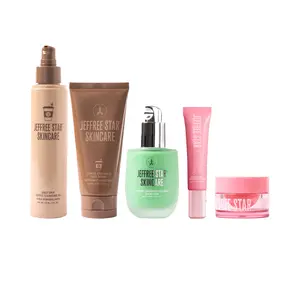 Morning Glow Skincare 5pc Routine - Includes Daily Drip Coffee Cleansing Oil, Coffee Grounded Face Scrub, Vitamin C Skin Perfecting Serum, Morning Dew Hydrating Eye Cream & Revive Lip Mask