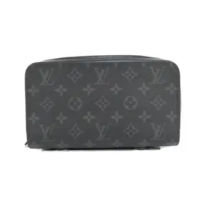 Pre-owned Louis Vuitton Canvas Small Leather Goods Monogram Eclipse Long Wallet