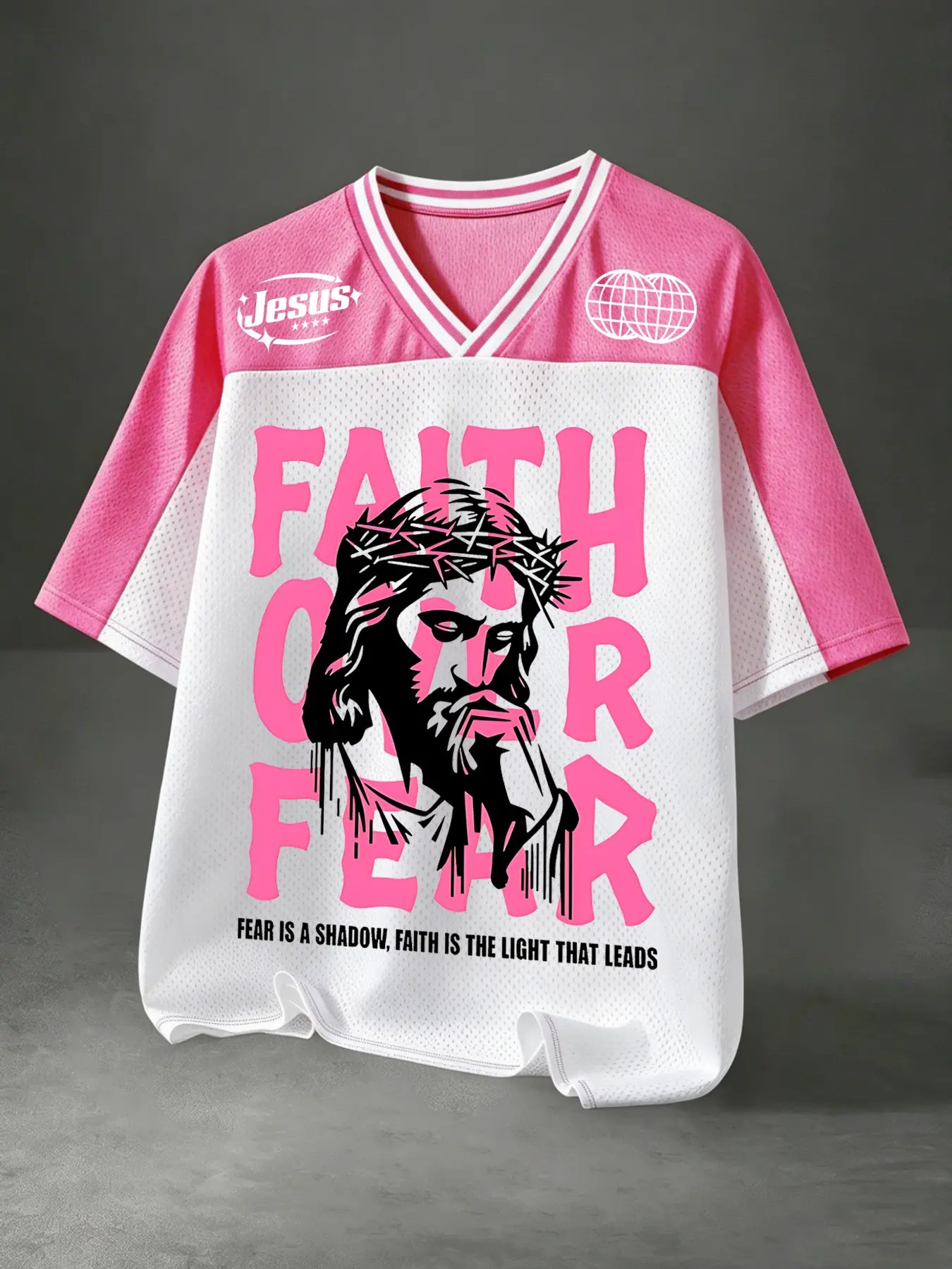 Men's Summer Casual Jesus Print Mesh T-Shirt, Short Sleeve Sporty Breathable Jersey, breathable sports tee, Comfortable Fashion, Ideal for Daily Wear and Outdoor Activities