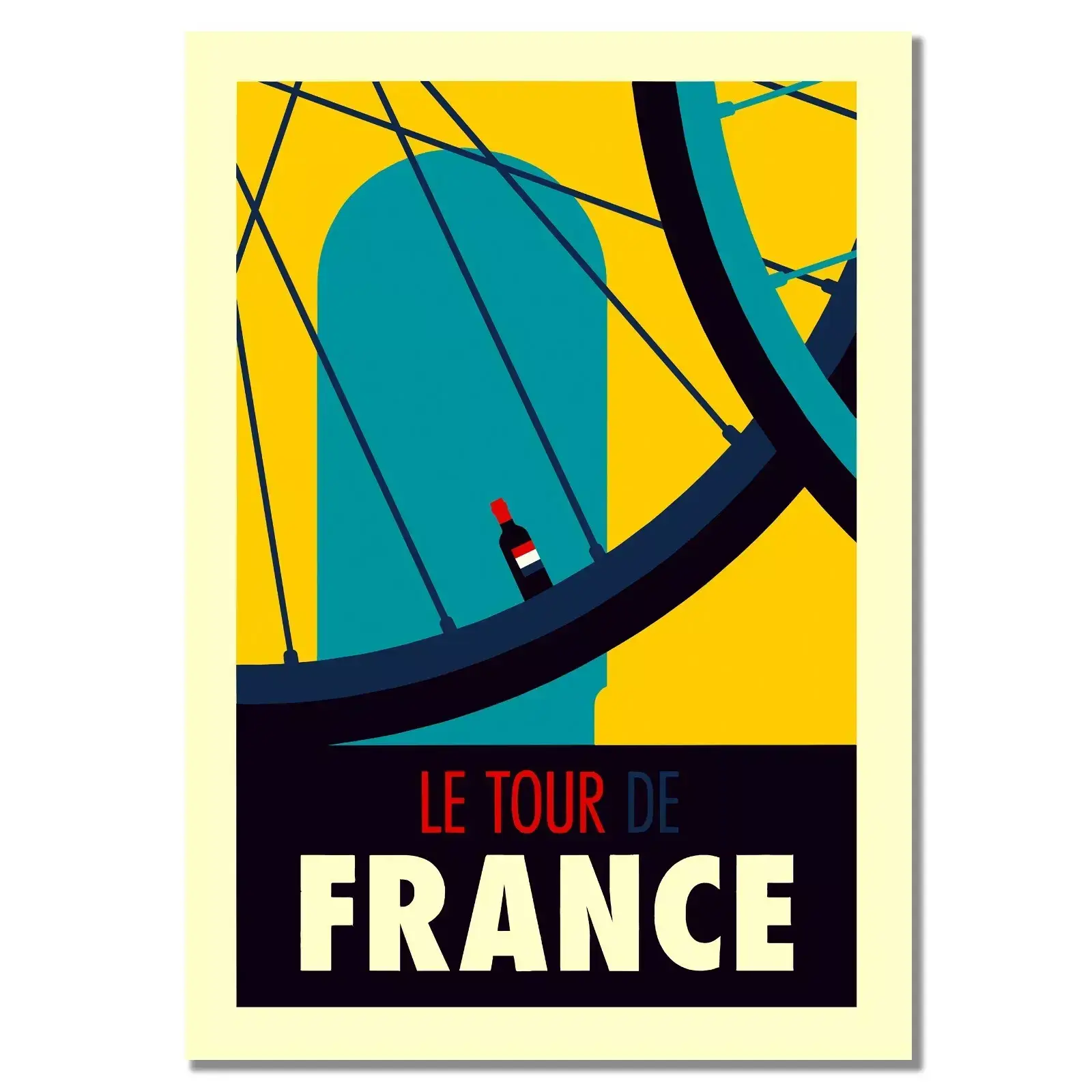 LLe Tour De France Poster Famous Race Cycling Bike S. Wilson Print