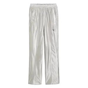 PUMA Mens T7 Oversized Metallic Pants Casual - Silver