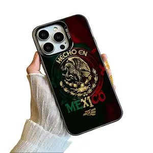Stylish Mexican Flag Pattern Smartphone Case, Cellphone Cover & Handheld Accessory for iPhone 11,12,13,14,15,16,17 Plus Pro Max
